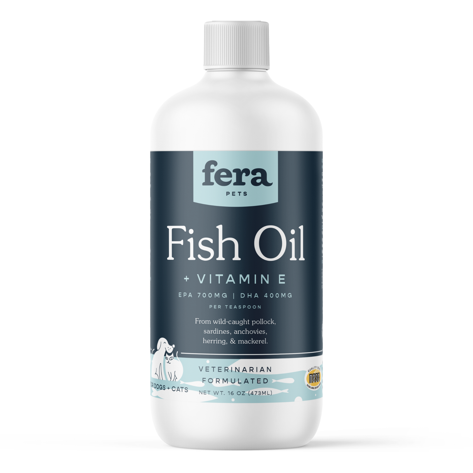 Fish Oil with Vitamin E for Dogs and Cats by Fera Pets 