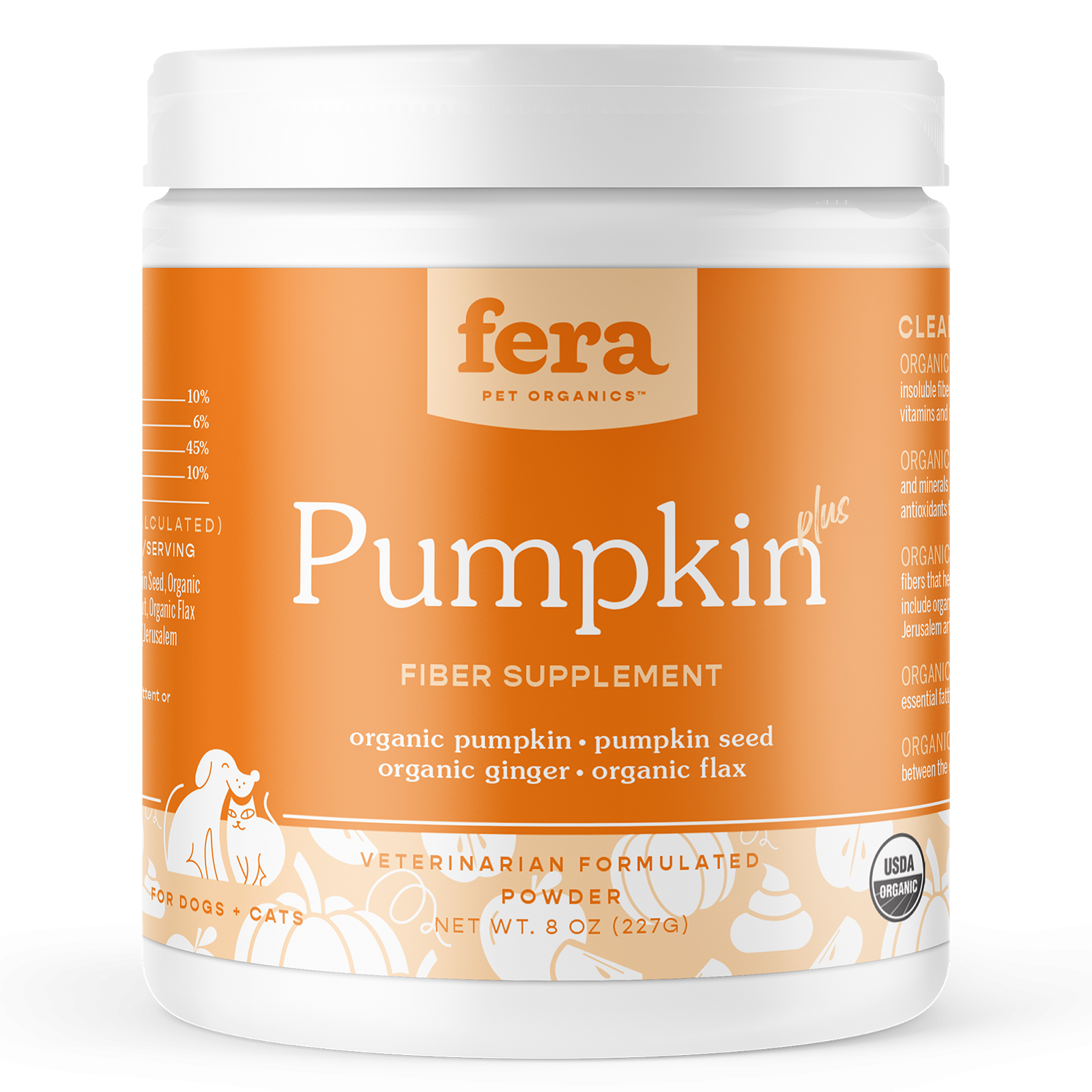 Pumpkin Plus Fiber Support for Dogs and Cats